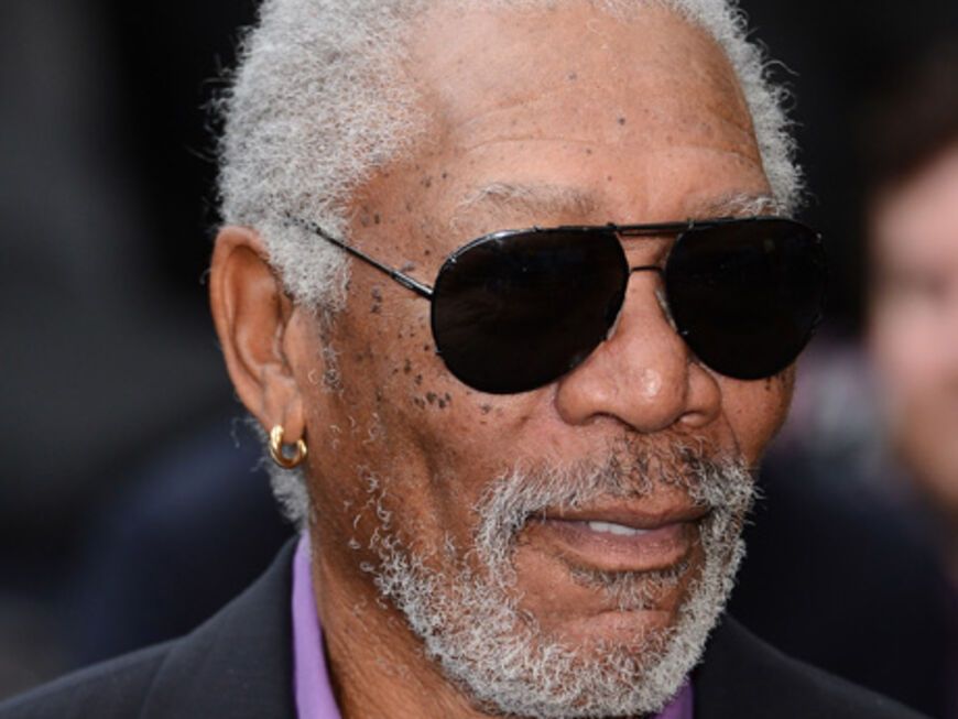 Mr. Cool Guy: Hollywood-Legende Morgan Freeman mit dunkler Sonnenbrille