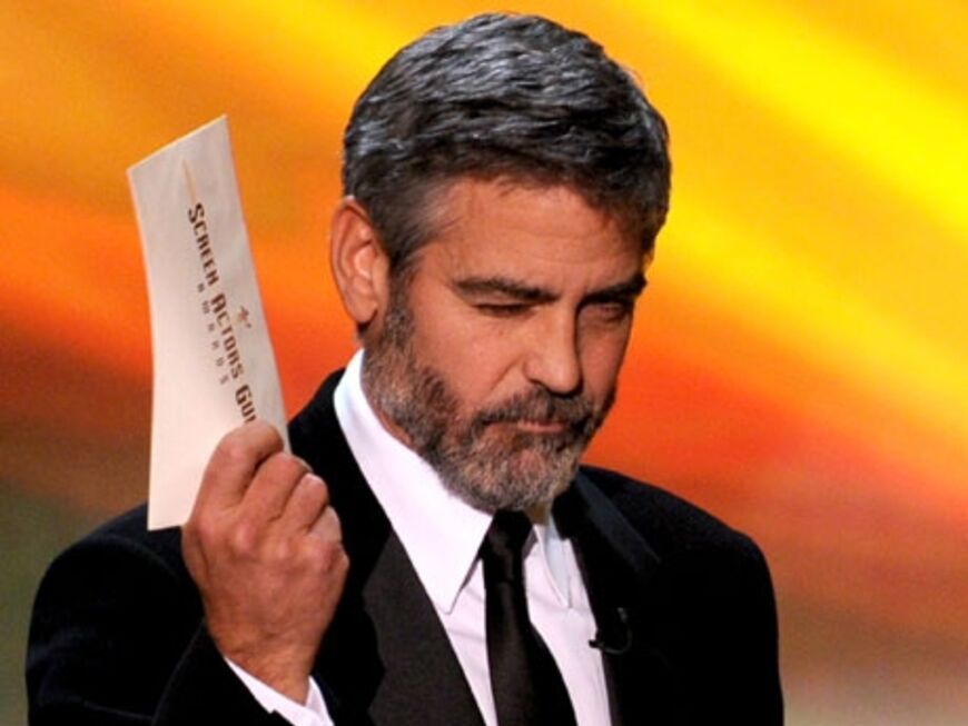 George Clooney auf das SAG Bühne