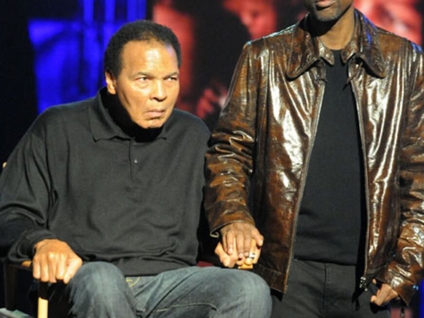 Boxlegende Muhammad Ali mit Schauspieler Chris Rock 