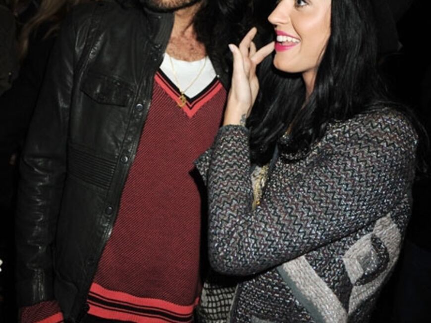 Russell Brand mit seiner Freundin Katy Perry