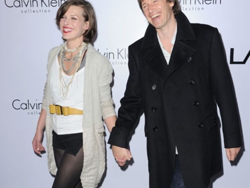 Milla Jovovich brachte ihren Ehemann Paul W.S. Anderson mit zur Party
