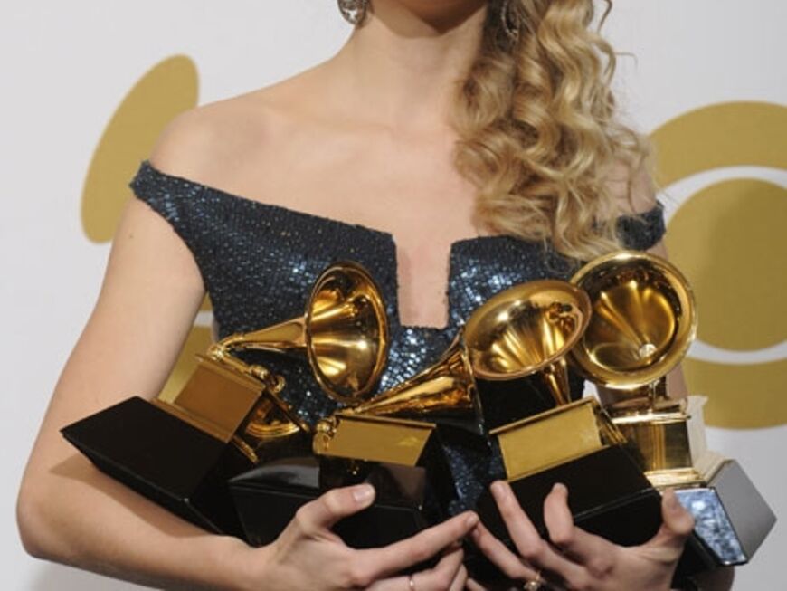 Abräumerin des Abends: Country-Sängerin Taylor Swift durfte sich über insgesamt vier Grammys freuen