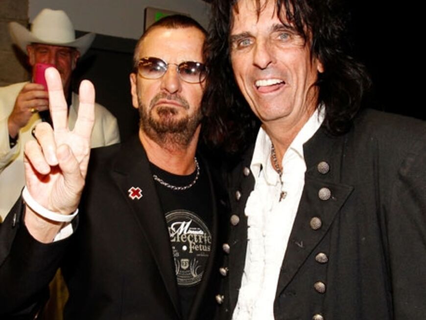Cool: Ringo Starr mit Alice Cooper 