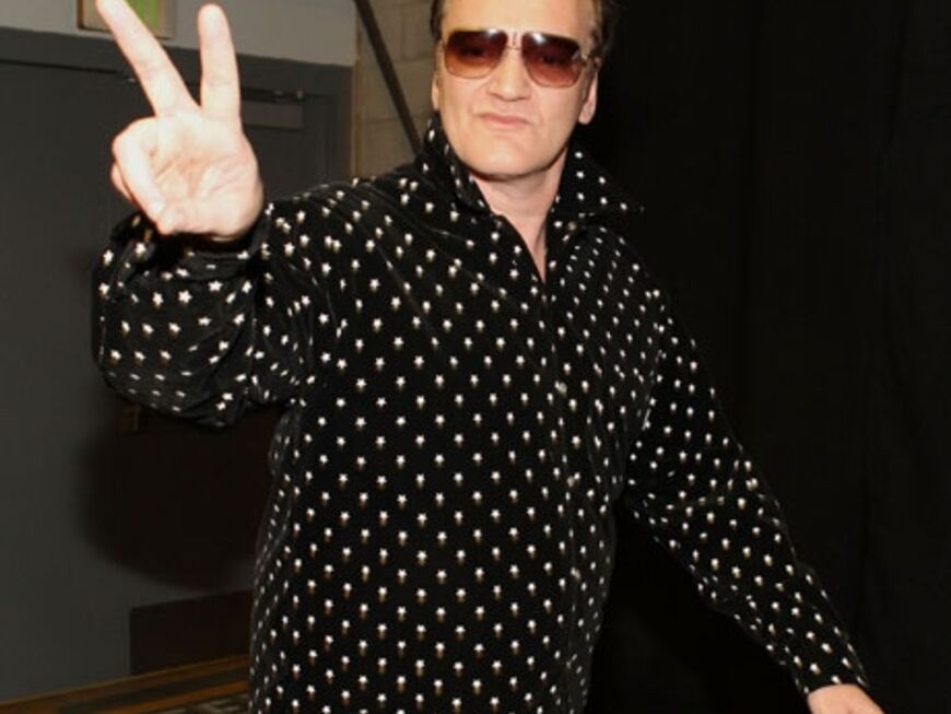 Cool: Kultregisseur Quentin Tarantino mit Sonnenbrille