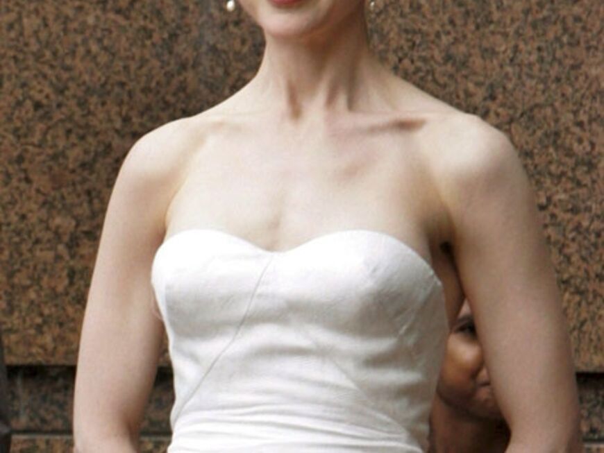 Nicole Kidman im weißen Bustierkleid