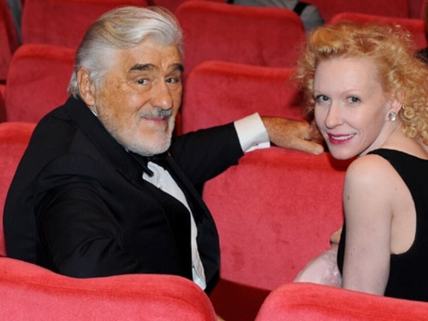 Warten auf den ersten Film der Berlinale: Sunnyi Melles und Mario Adorf
