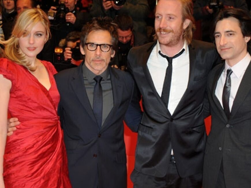 Greta Gerwig, Ben Stiller, Rhys Ifans und Noah Baumbach präsentieren ihren neuen Film "Greenberg"