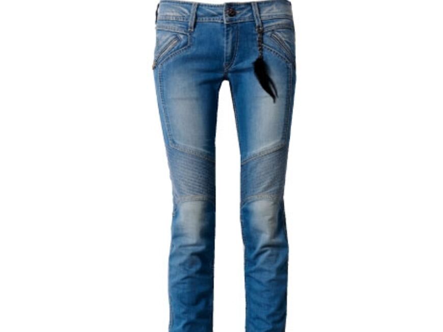 Der coolste Denim-Trend kommt direkt aus Hollywood: Biker-Röhren! Jeans von Pepe Jeans, ca. 140 Euro 