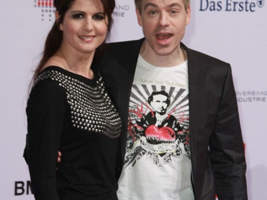 Immer gut drauf: Komiker Michael Mittermeier mit seiner Ehefrau Gudrun 