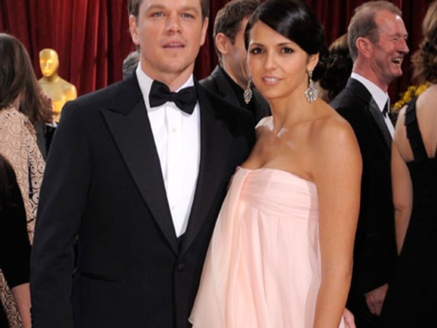 Matt Damon und seine Ehfrau Luciana haben einen Abend frei. Um die drei Kinder des Paares musste sich ein Babysitter kümmern