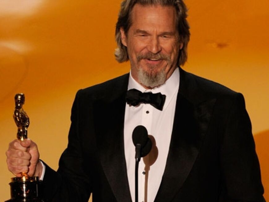 Der beste männliche Hauptdarsteller ist Jeff Bridges - er hat den Oscar für seine Rolle in "Crazy Heart" erhalten