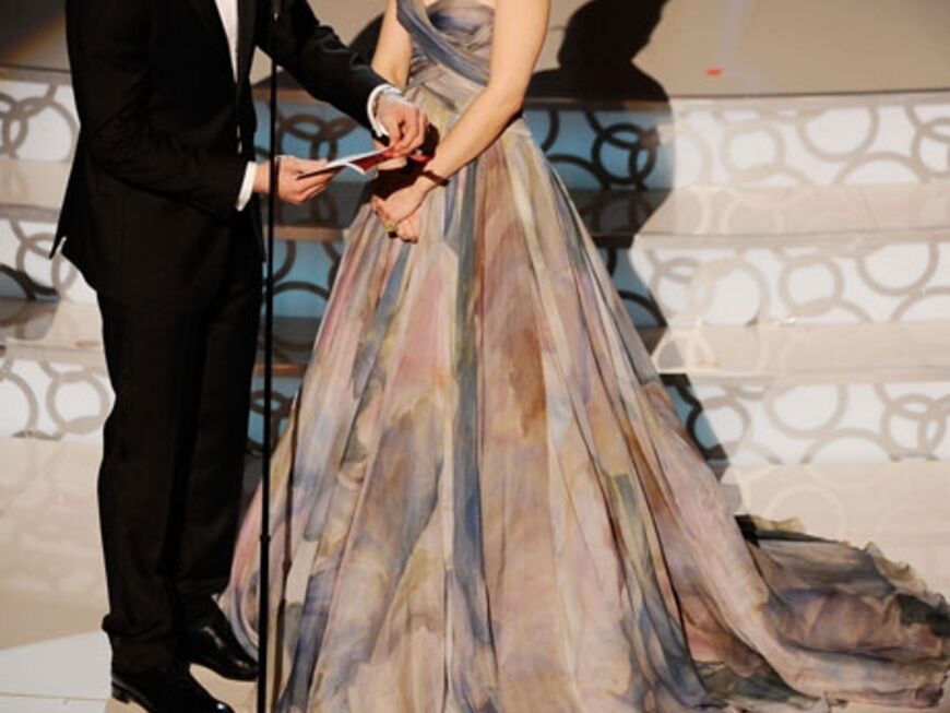 Jake Gyllenhaal und Rachel McAdams durften zusammen einen Award überreichen