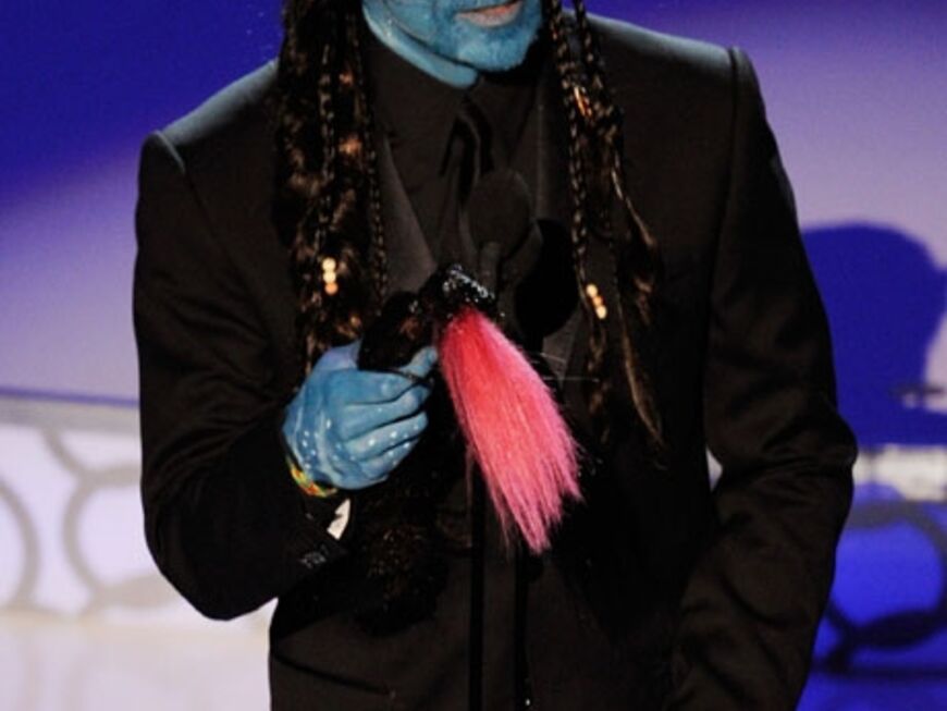 Wie lange Ben Stiller wohl für seine "Avatar"-Verkleidung in der Maske verbracht hat?