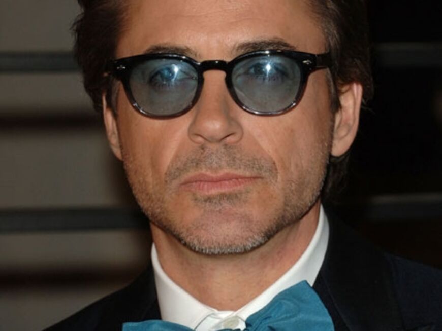 Robert Downey Jr. stimmte seine Fliege zur Brille ab