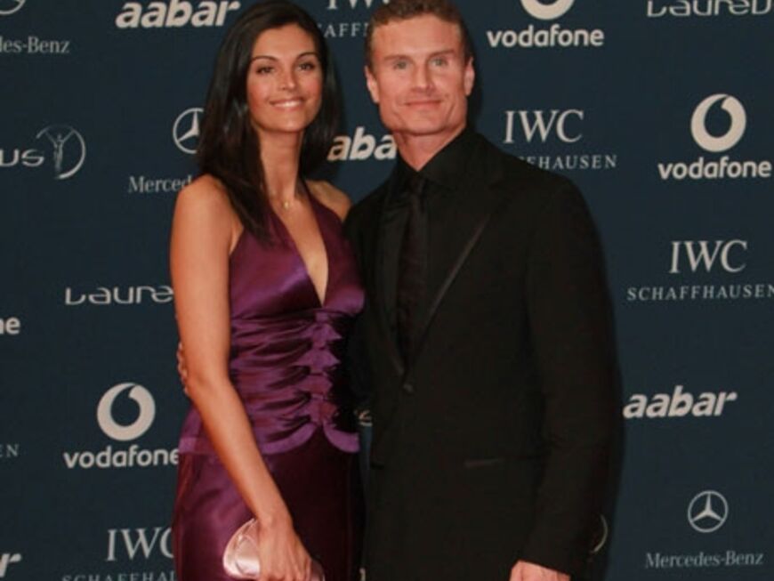 Der ehemalige Formel-1-Fahrer David Coulthard kam mit seiner Freundin Karen