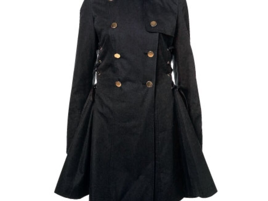 Klassisch: Doppelreihiger Mantel von Topshop, ca. 220 Euro