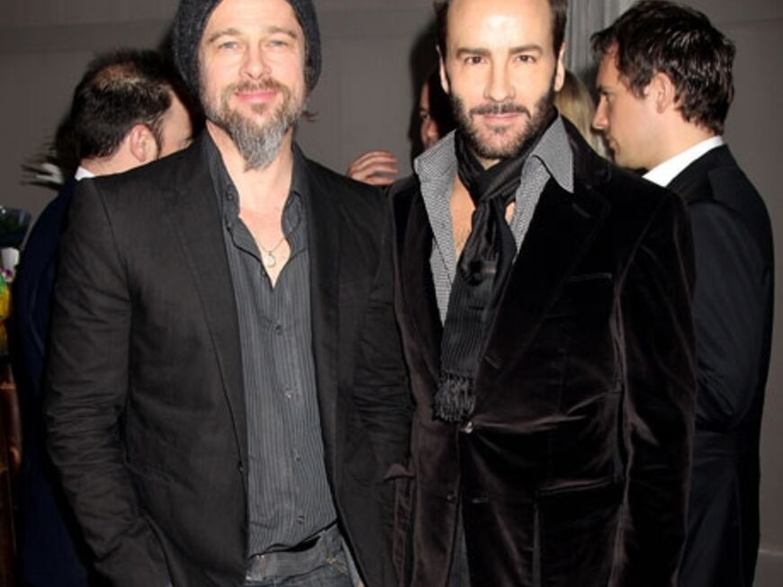 Gut befreundet: Brad Pitt und Star-Designer Tom Ford