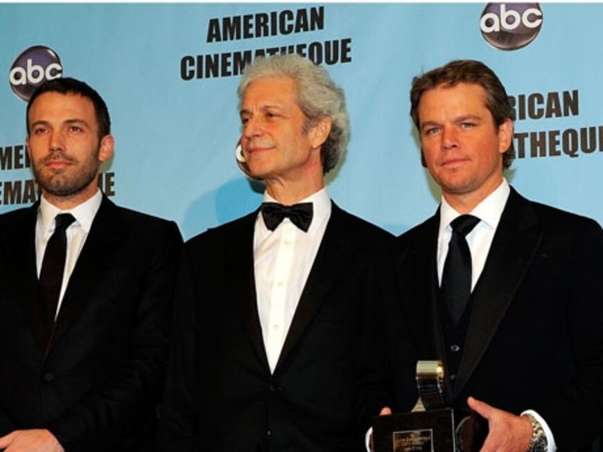 Ben Affleck mit Rick Nicita und Matt Damon