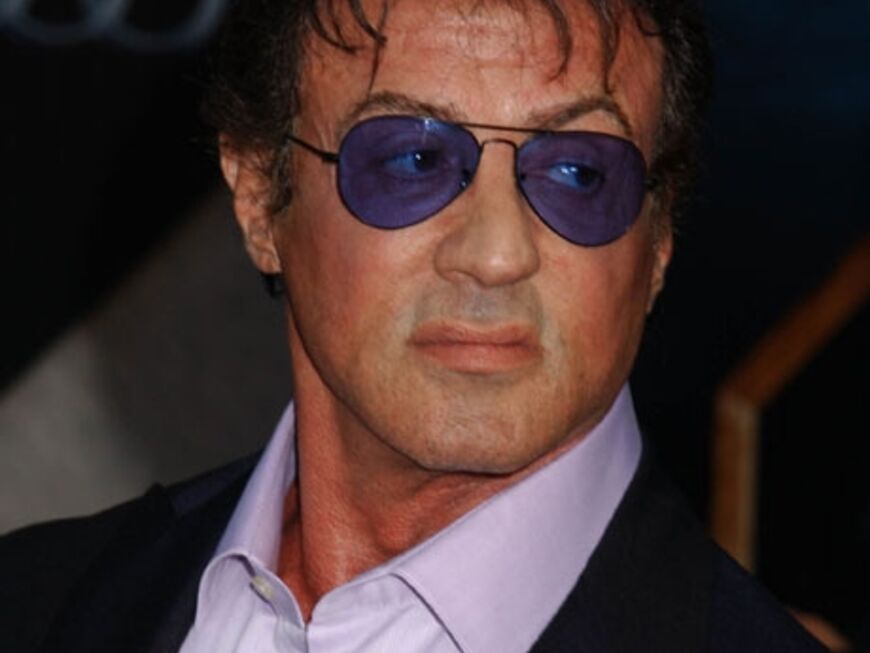 Mr. Cool: Der Hollywood-Star trug eine violettfarbene Pilotenbrille
