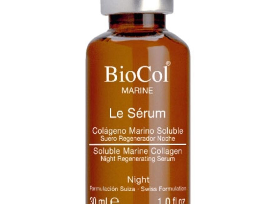 Glättet das Hautbild "Le Sérum Night - Soluble Marine Collagen" von BioCol, 30 ml ca. 104 Euro