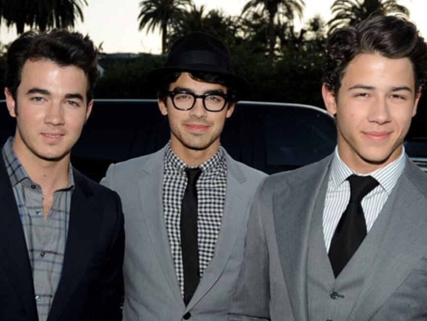 Gefeiertes Trio: Die Brüder Kevin, Joe und Nick von den "Jonas Brothers". Letzterer wurde sogar mit einem Preis als "Young Hollywood Artist of the Year" ausgezeichnet