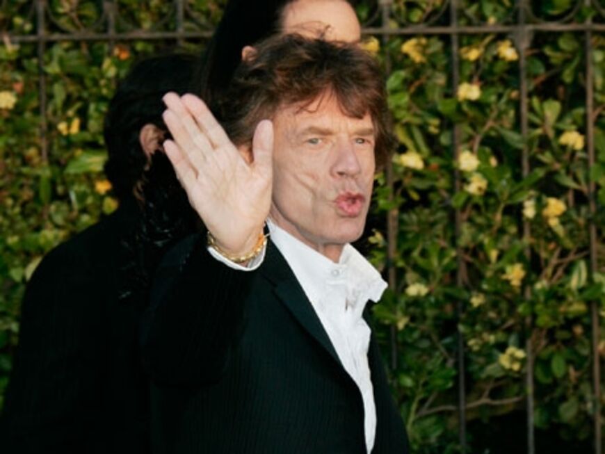 Mick Jagger feierte am Vortag noch die Premiere des Stones-Films "Stones in Exile" bei den Filmfestspielen