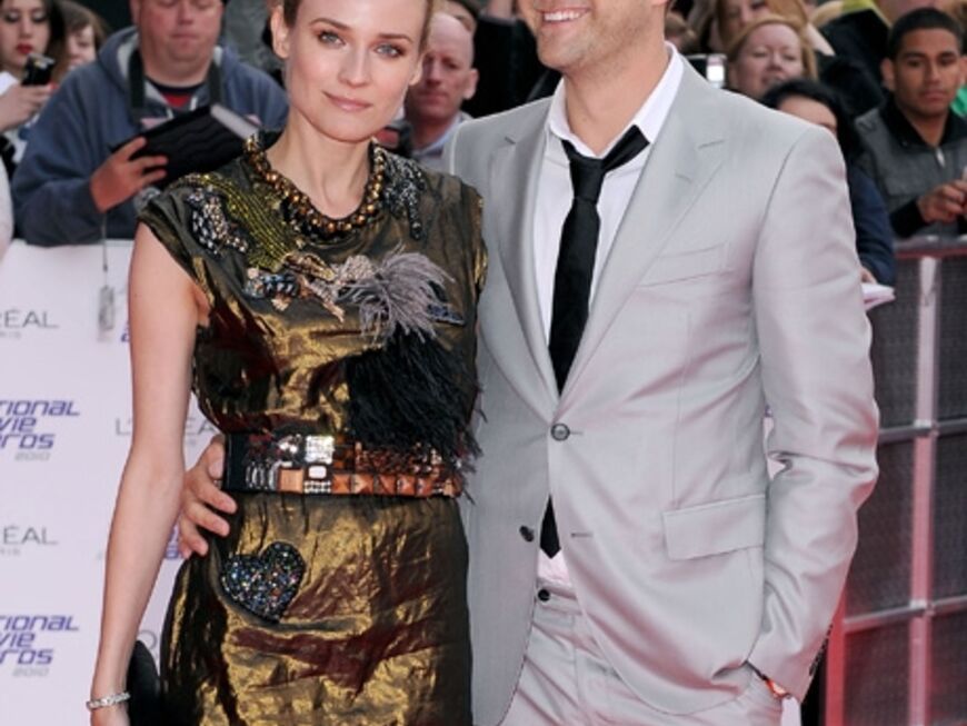 Traumpaar Nr. 2: Direkt aus Cannes flogen Diane Kruger und ihr Freund Joshua Jackson ein
