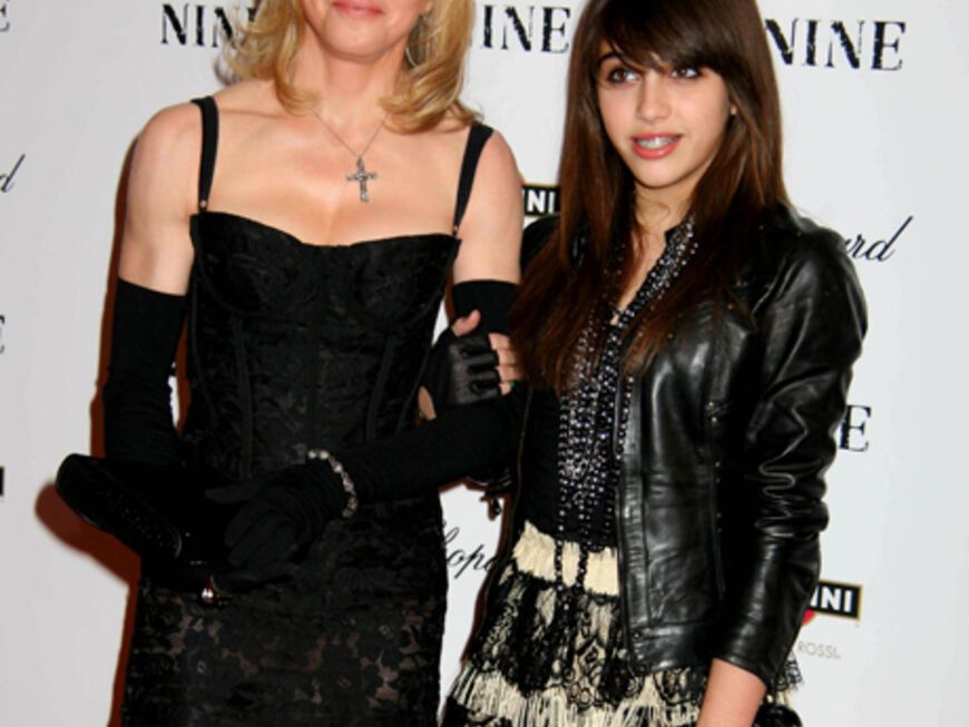 Rock-Chic: Madonna und Lourdes bei einer Benefiz-Veranstaltung der UNESCO in New York im Februar 2008