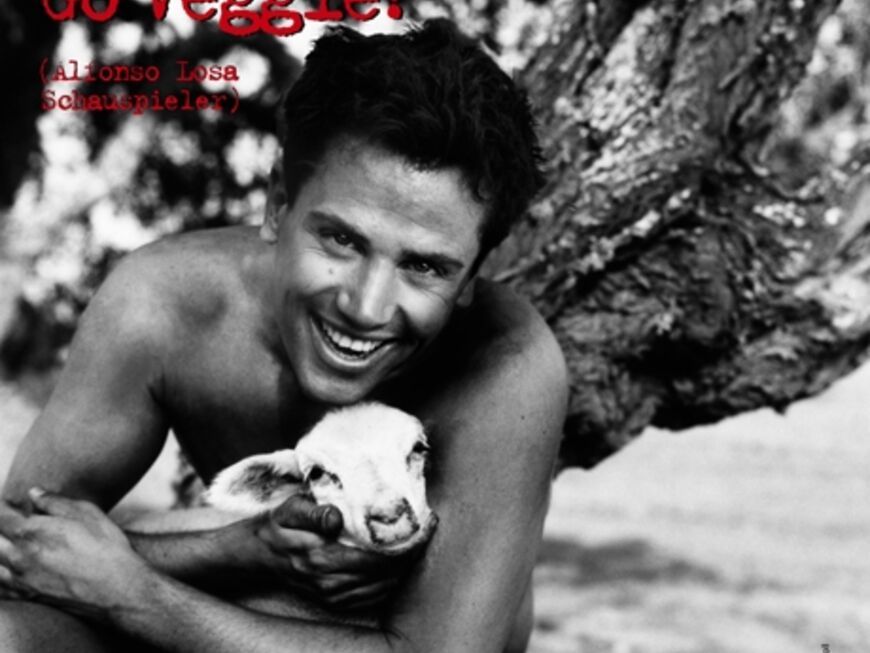 Alfonso Losa macht Nackt-Werbung. Foto Copyright: PETA