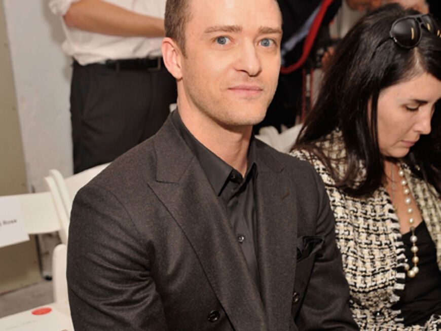 Justin Timberlake schaute sich die Show von Oscar De La Renta an