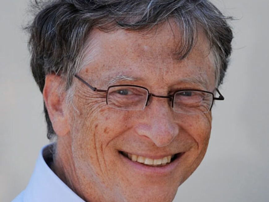 Nicht nur der reichste Mann der Welt, sondern auch ein prominenter Linkshänder: Microsoft-Gründer Bill Gates