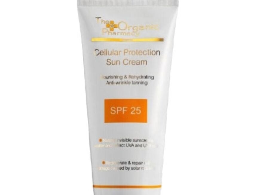 Mit Antioxidantien "Cellular Protection Sun Cream SPF 25" von The Organic Pharmacy, 100 ml ca. 60 Euro