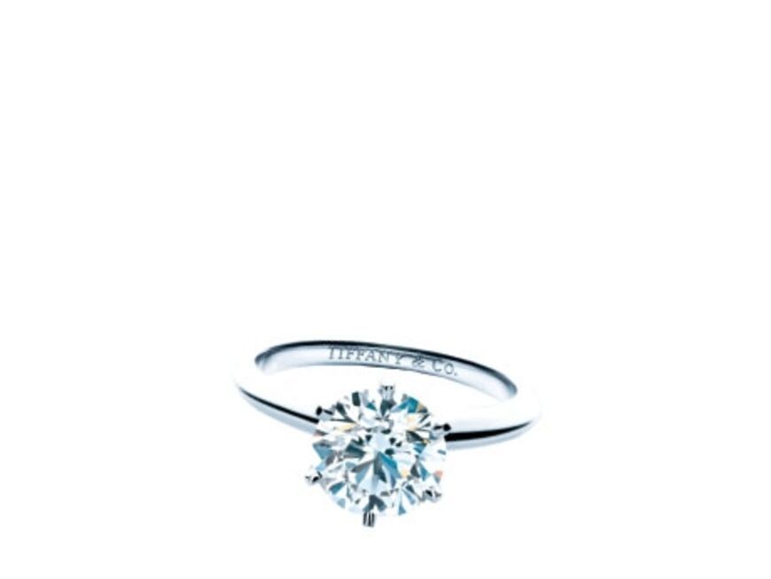 Ein wahrer Klassiker unter den Trauringen: Diamantring von Tiffany und Co., ca. 1000 Euro 