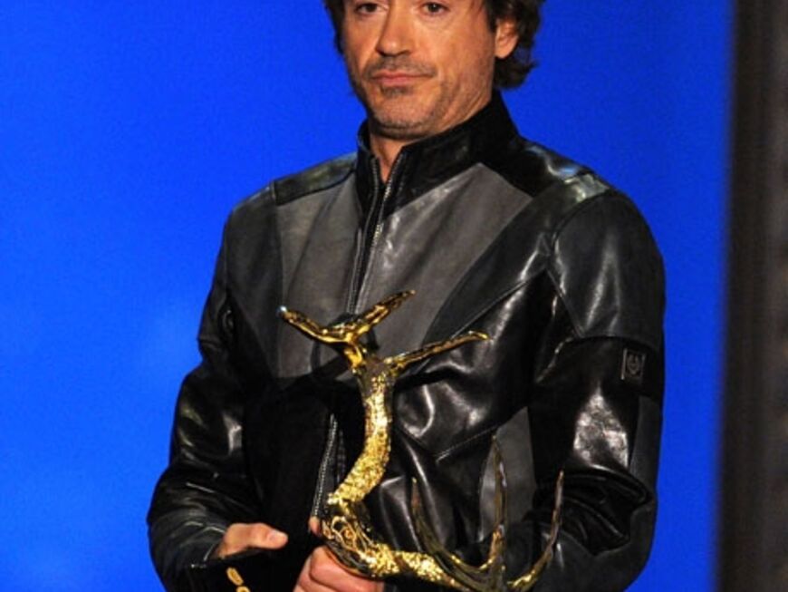 Schauspieler Robert Downey Jr. hielt die Laudatio auf Sandra Bullock