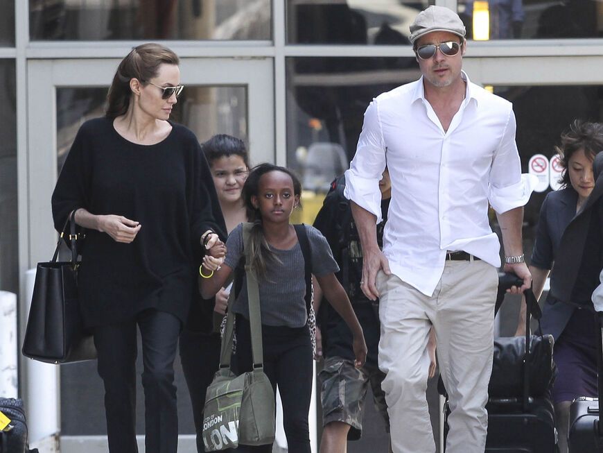 Angelina Jolie und Brad Pitt mit Tochter Zahara