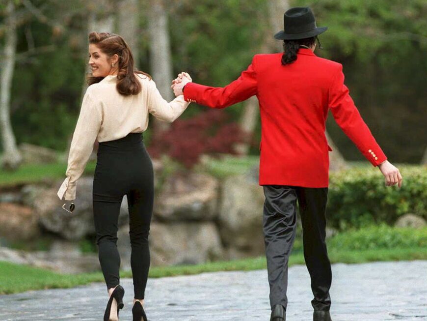 Michael Jackson und Lisa Marie Presley