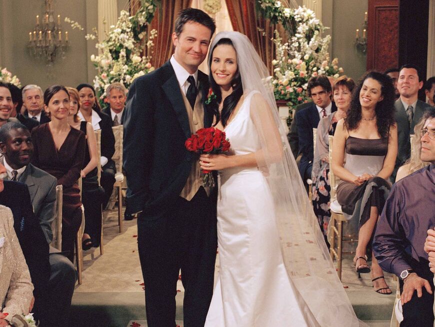 "Friends" Hochzeit zwischen Chandler und Monica.