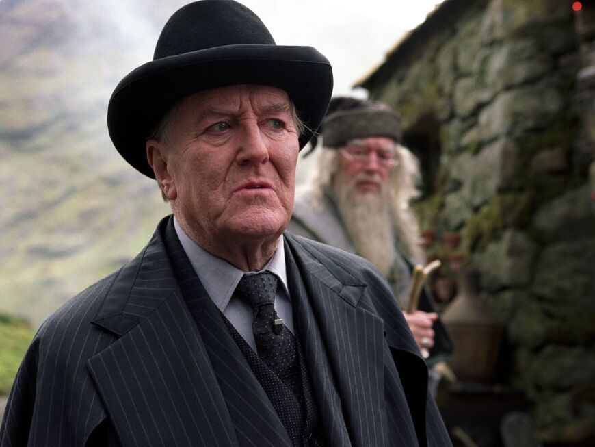 Robert Hardy als Cornelius Fudge bei "Harry Potter"