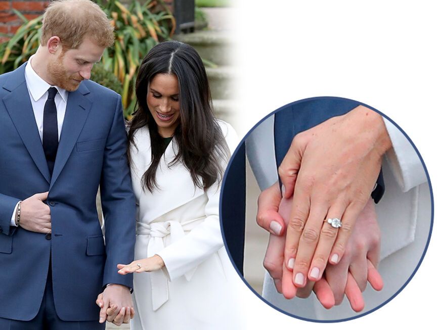 Prinz Harry und Herzogin Meghan präsentieren ihren Verlobungsring