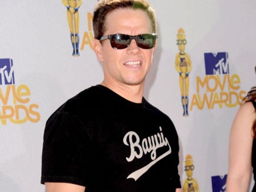 Schauspieler Mark Wahlberg hat mit seiner cooler Sonnenbrille den absoluten Durchblick