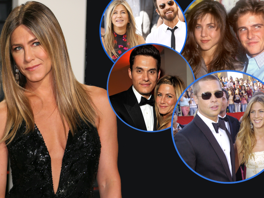 Jennifer Aniston und ihre berühmten Ex-Freunde Brad Pitt, Justin Theroux, John Mayer und Co. 