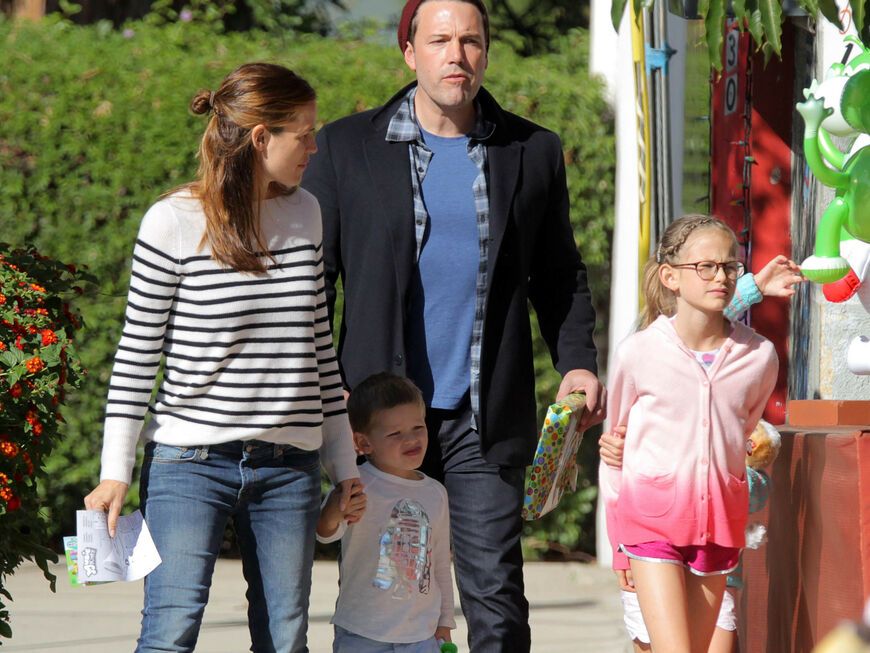 Jennifer Garner, Ben Affleck und ihre drei gemeinsamen Kinder.
