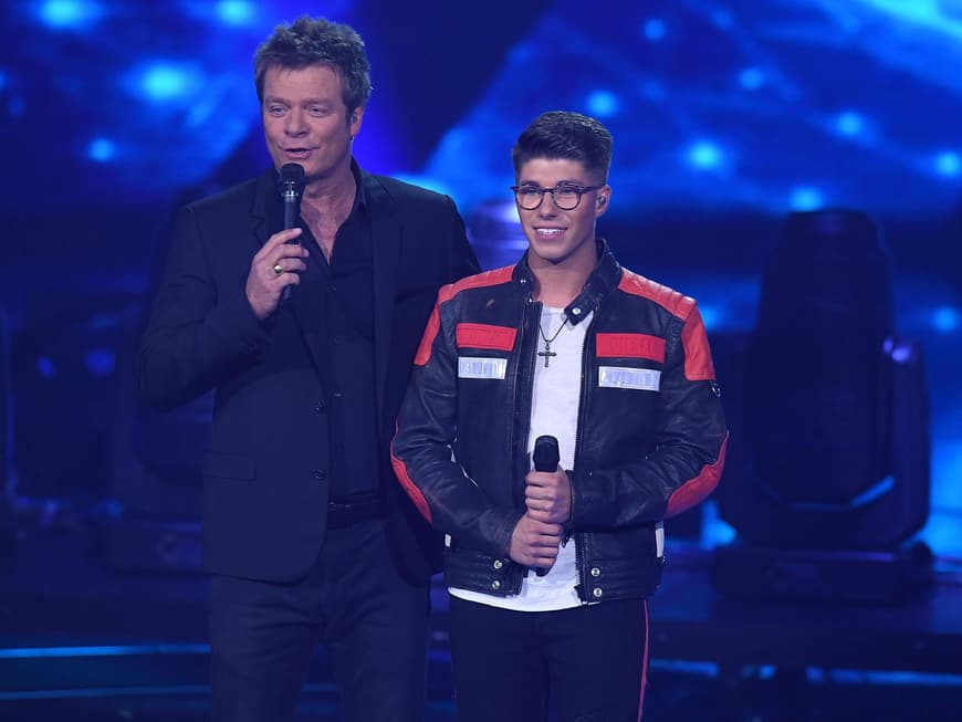 Oliver Geissen und Davin Herbrüggen bei DSDS