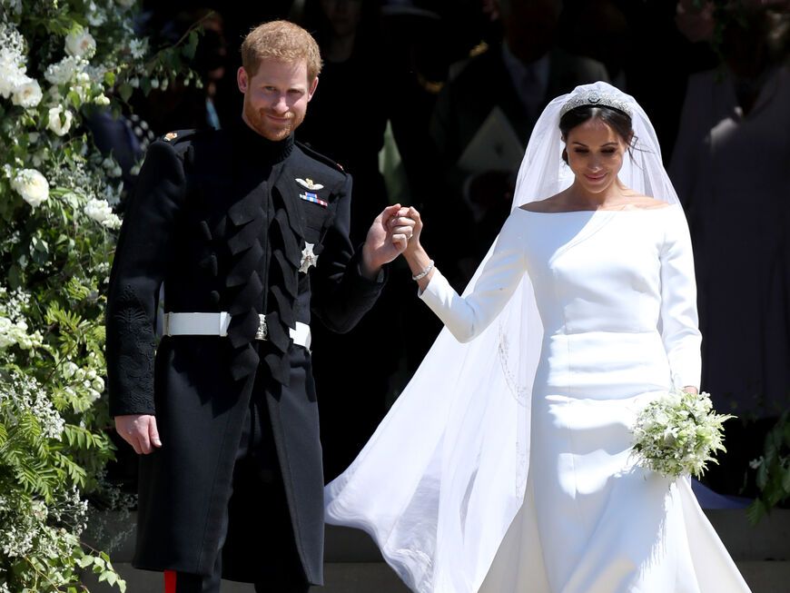 Prinz Harry und Herzogin Meghan bei ihrer Hochzeit im Mai 2018