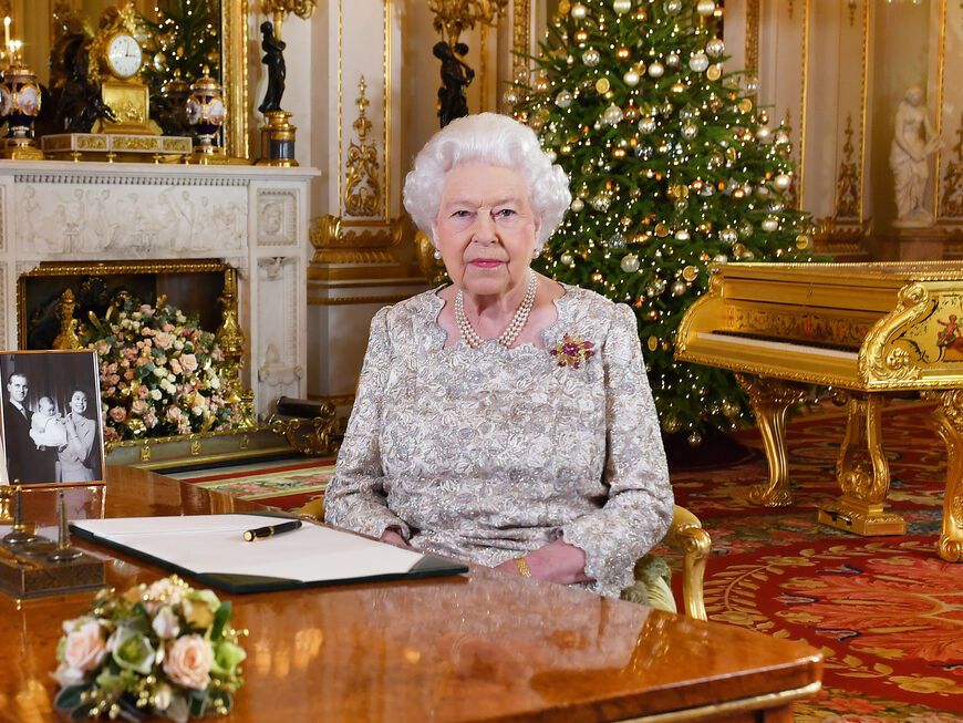 Queen Elizabeth II. bei der Weihnachtsansprache