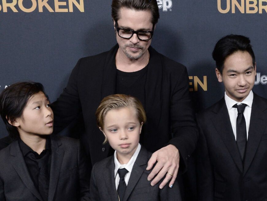 Brad Pitt mit Kindern
