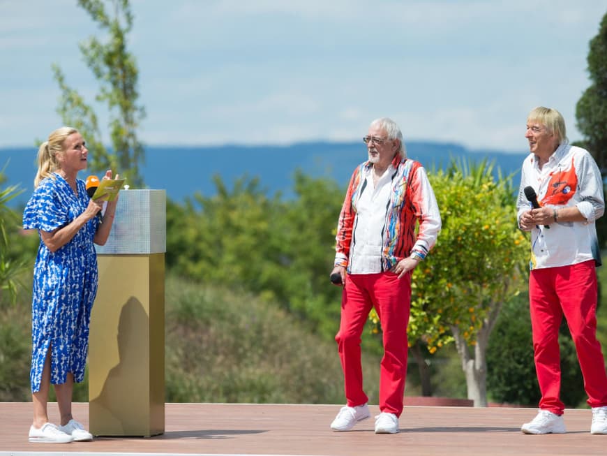 Die Amigos bei Andrea Kiewel im "ZDF-Fernsehgarten"