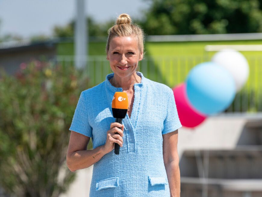 Andrea Kiewel im "ZDF-Fernsehgarten"