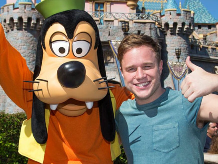 Cooles Duo: Goofy und Olly Murs