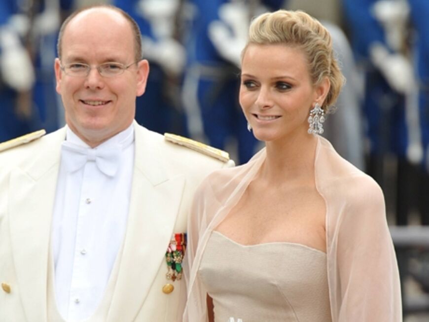 Die royalen Gäste: Fürst Albert von Monaco und seine Langzeit-Freundin Charlene Wittstock